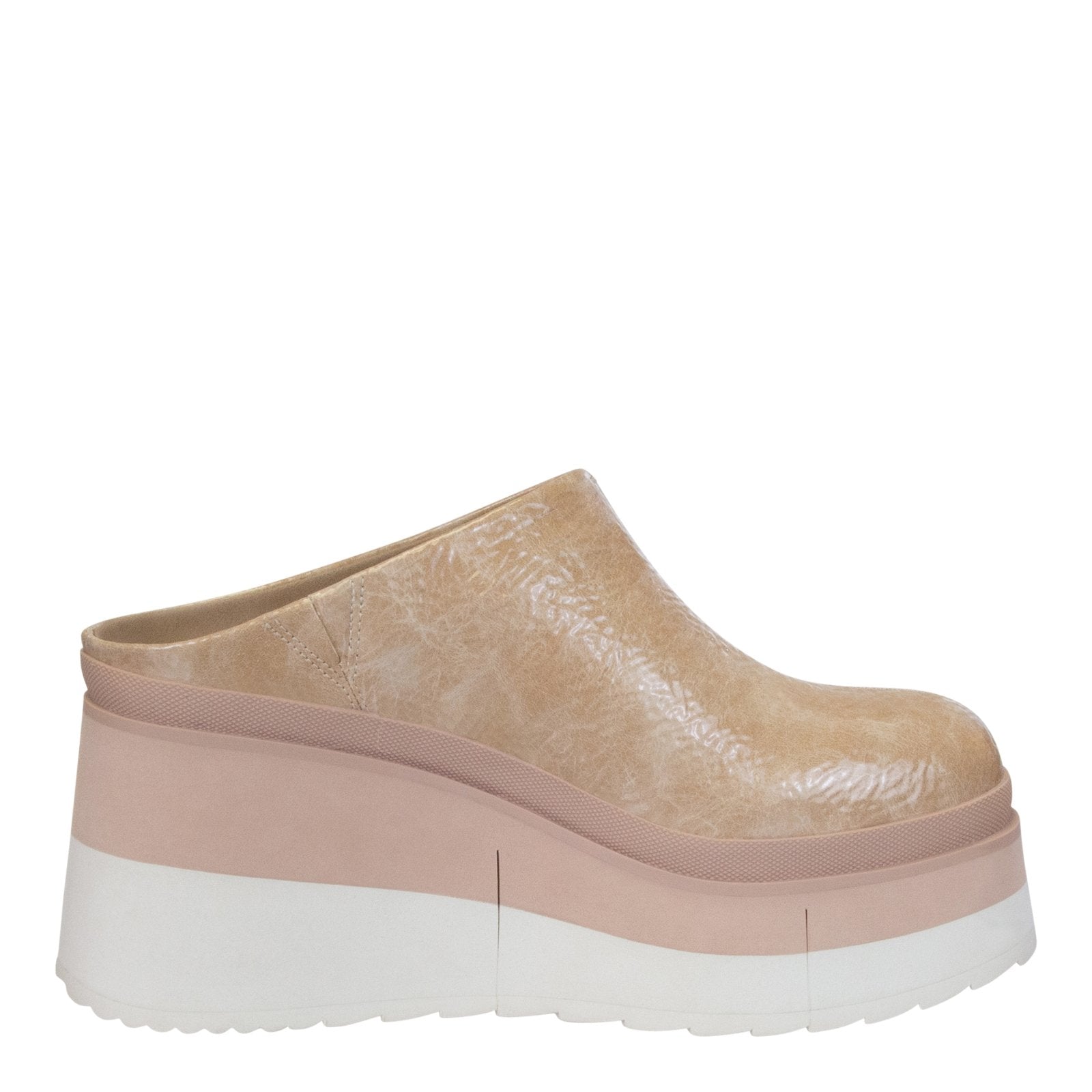 NAKED FEET: COACH in BEIGE Platform Clogs