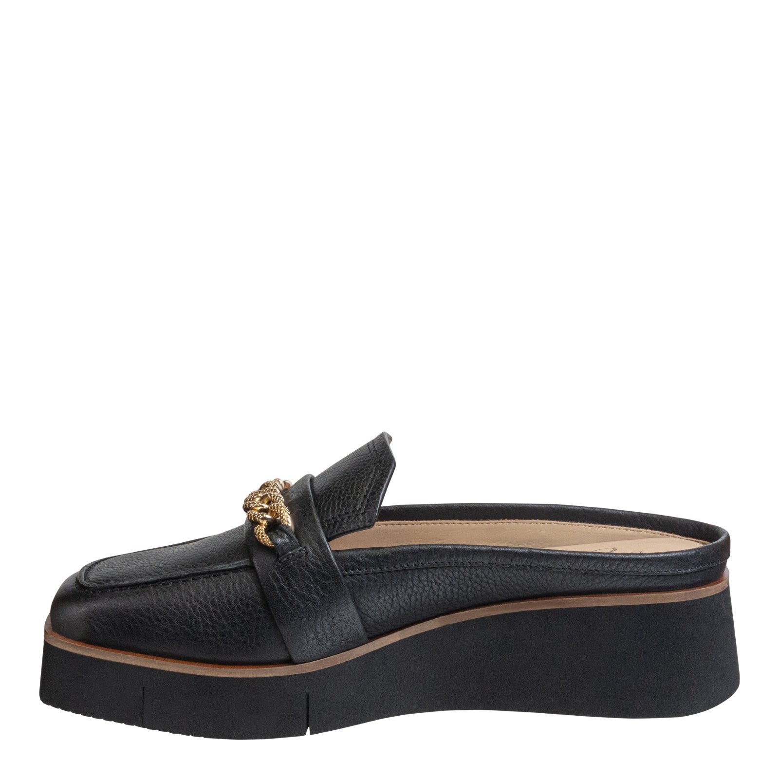 Naked Feet: ELECT in BLACK Platform Mules