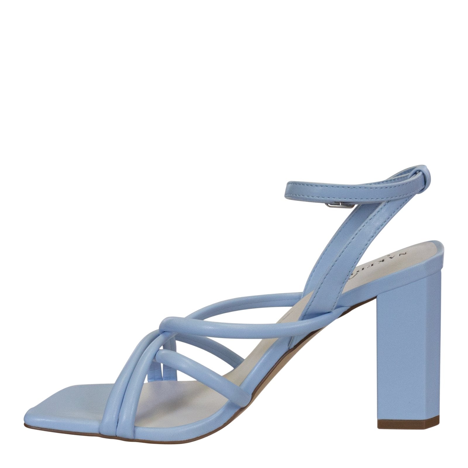 Naked Feet: MOOD in LIGHT BLUE Heeled Sandals