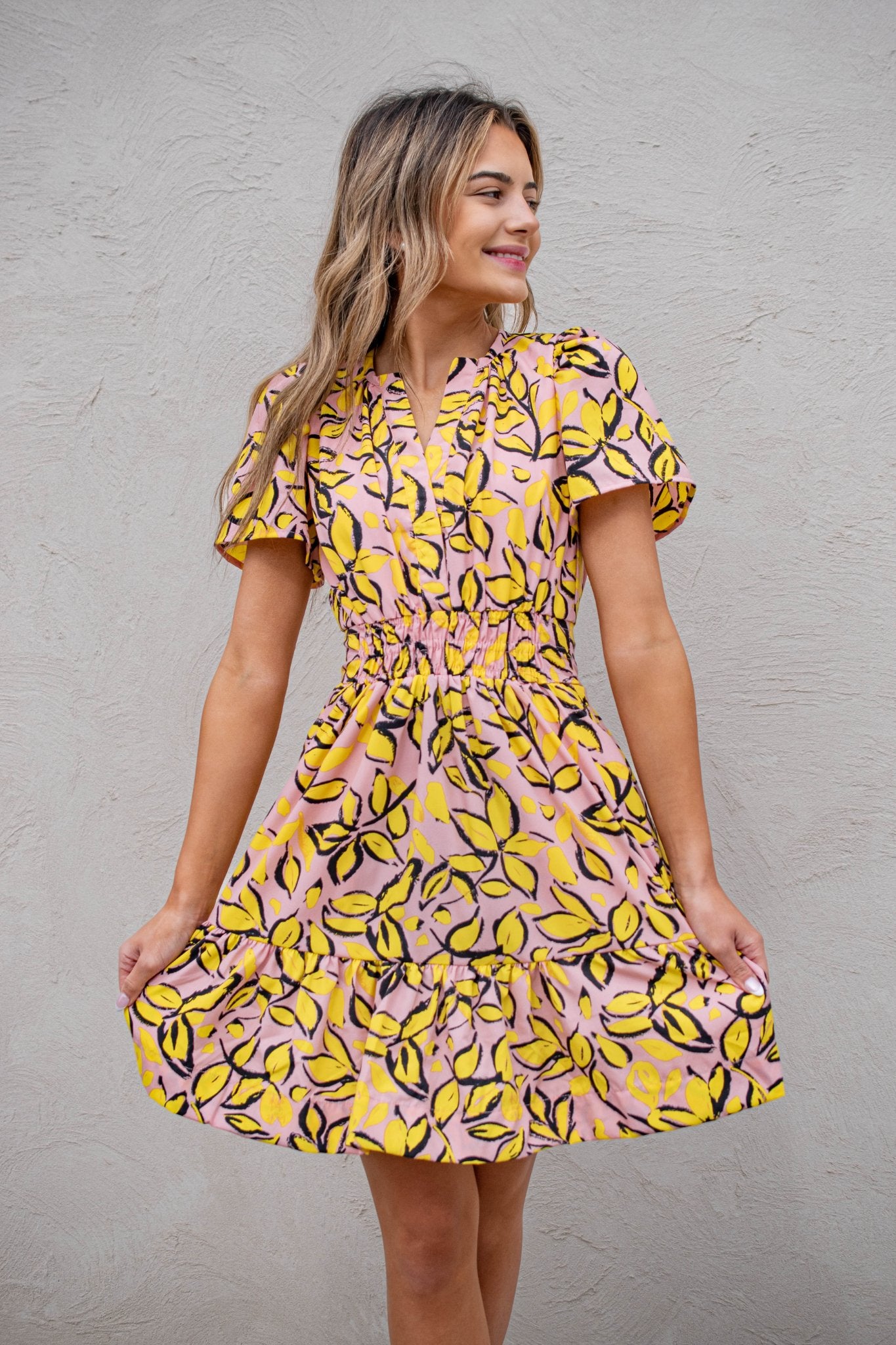 Next Minute Print Dress