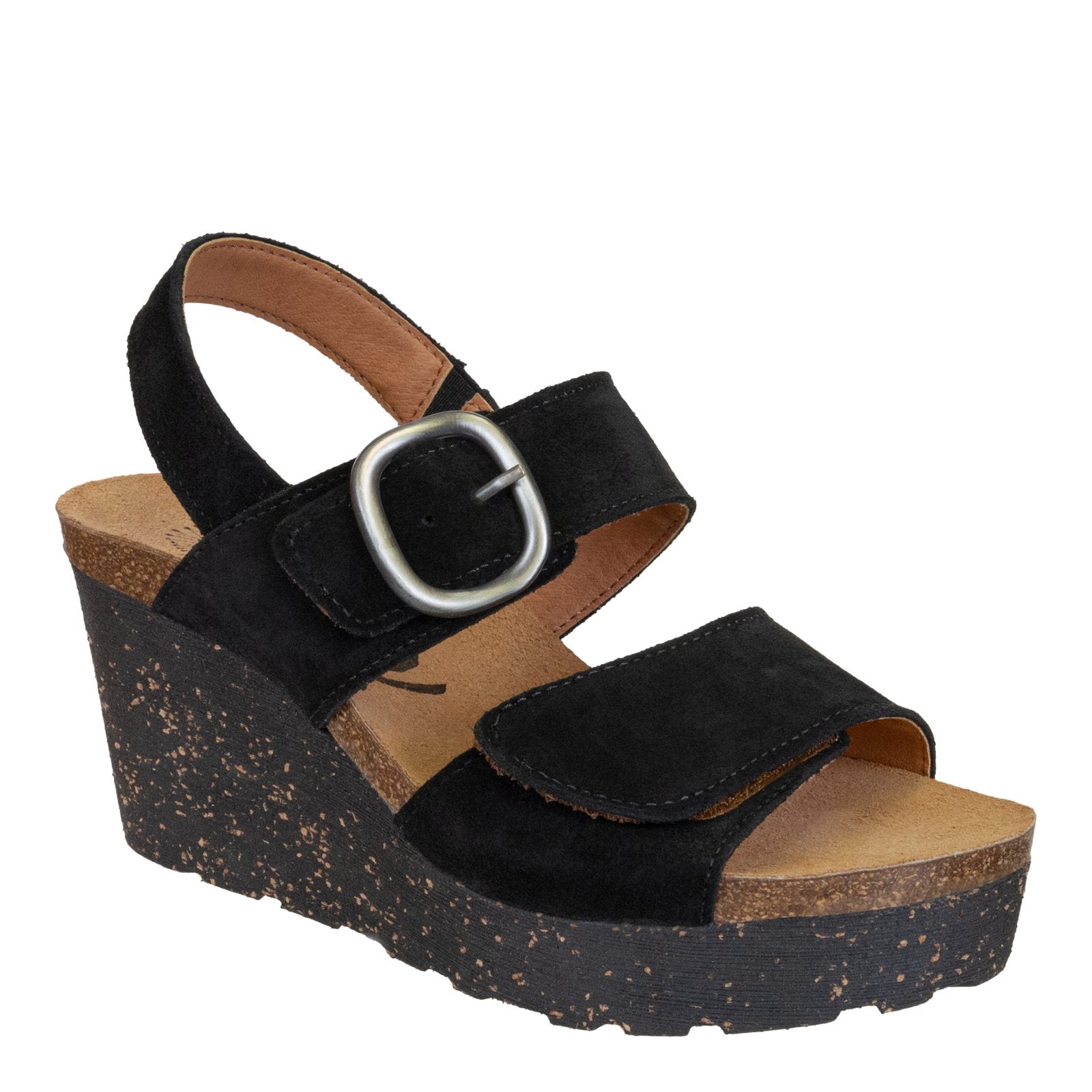 OTBT - PEASANT in BLACK Wedge Sandals