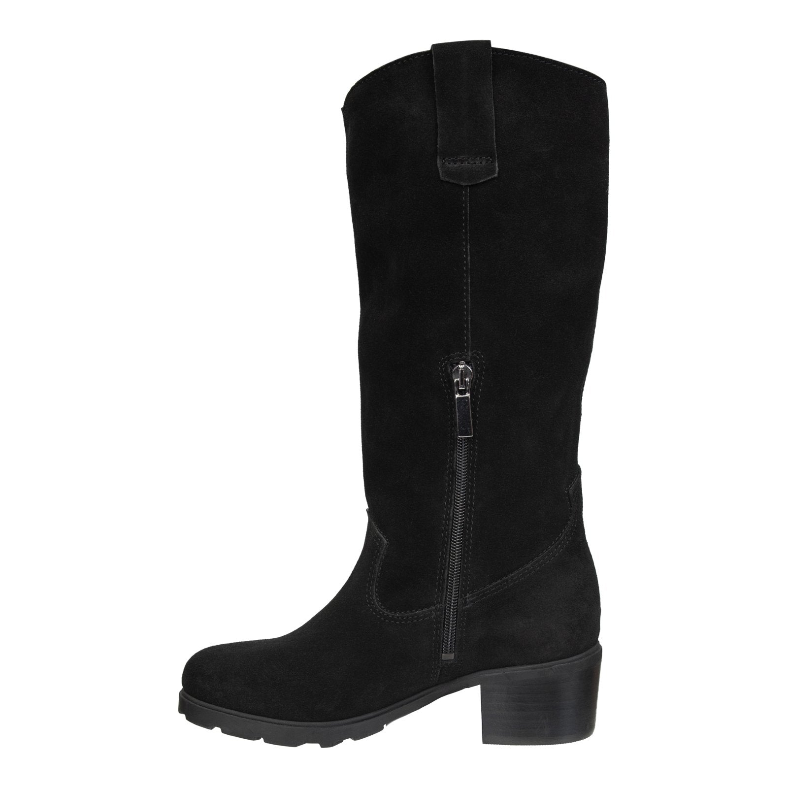 OTBT: TALLOW in BLACK Heeled Mid Shaft Boots