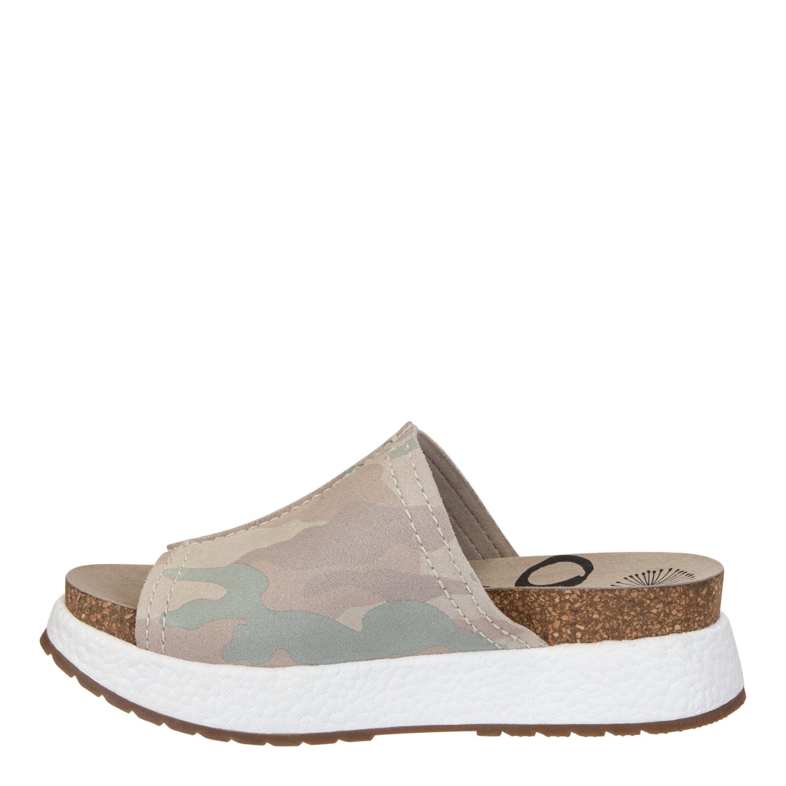 OTBT: Wayside in KHAKI CAMO Wedge Sandals