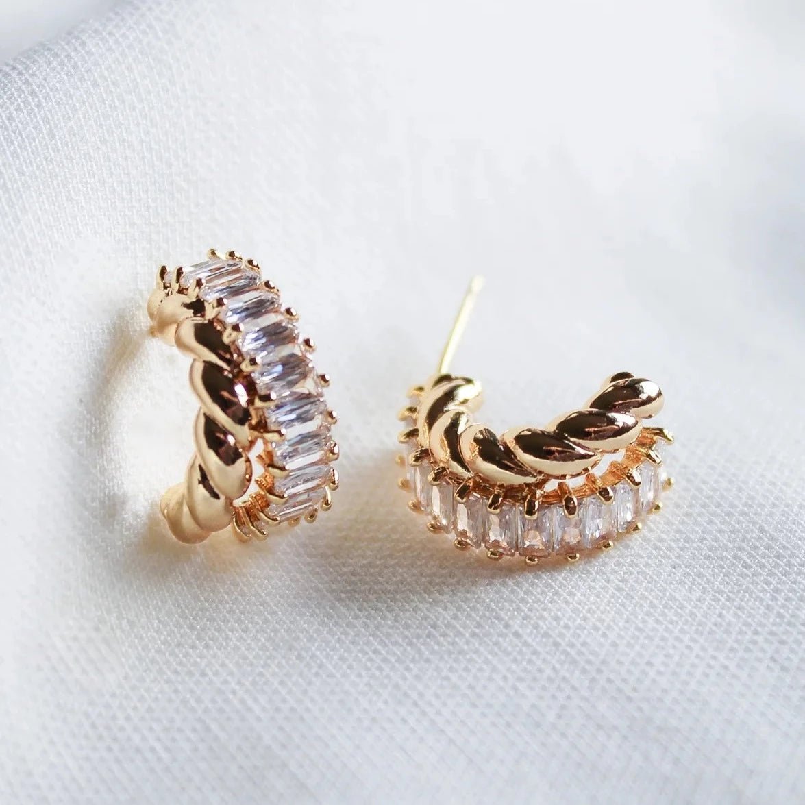 Kinsey Designes: Zuri Hoop Earrings in Gold