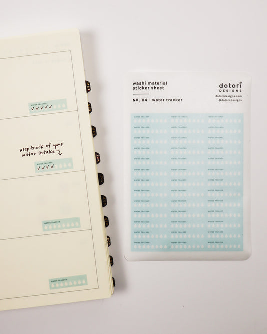 Planner Washi Material Sticker Sheet – dotori designs