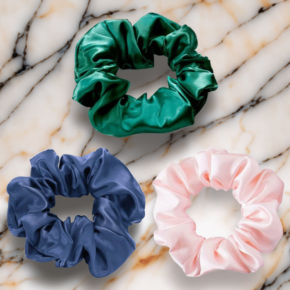 silk scrunchies