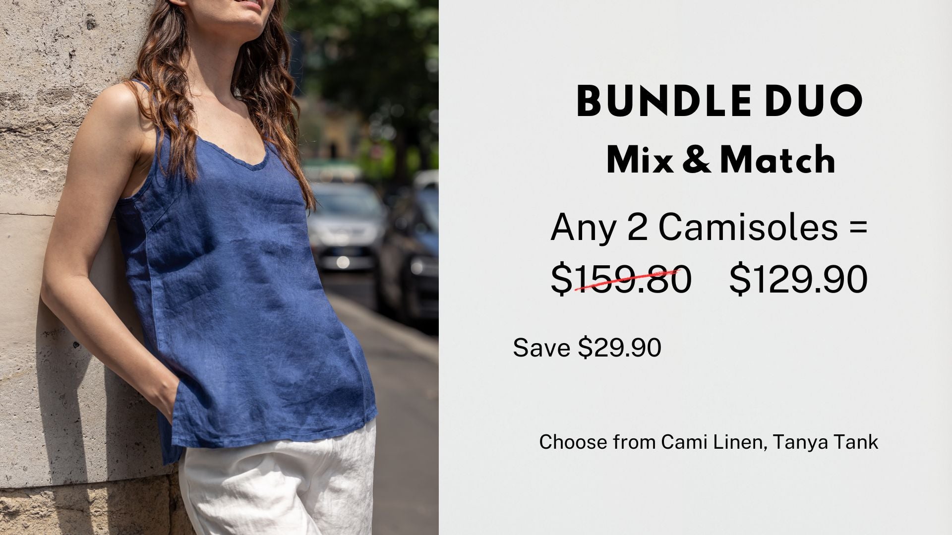 Bundle French Linen Camisoles – CAMIXA