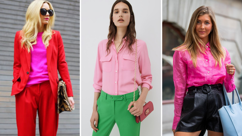 colour-block pink outfits ideas