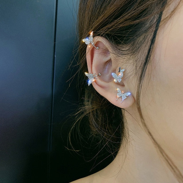 clip on earrings butterfly