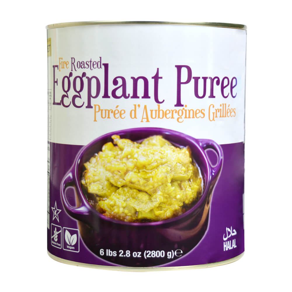 Roasted Eggplant Puree 6lb 2.8oz (6 Pack) || 124.95