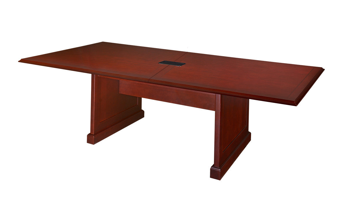 Premium 10 Foot Rectangular Conference Table In Rich Mahogany