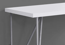 Load image into Gallery viewer, 48&quot; White &amp; Silver Computer Desk w/ Rectangular Design
