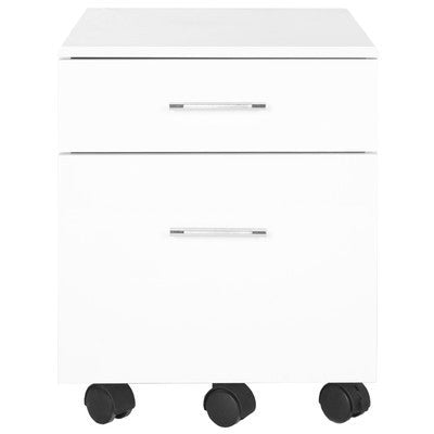 Super Compact 20 Tall White Mobile File Cabinet Computerdesk Com