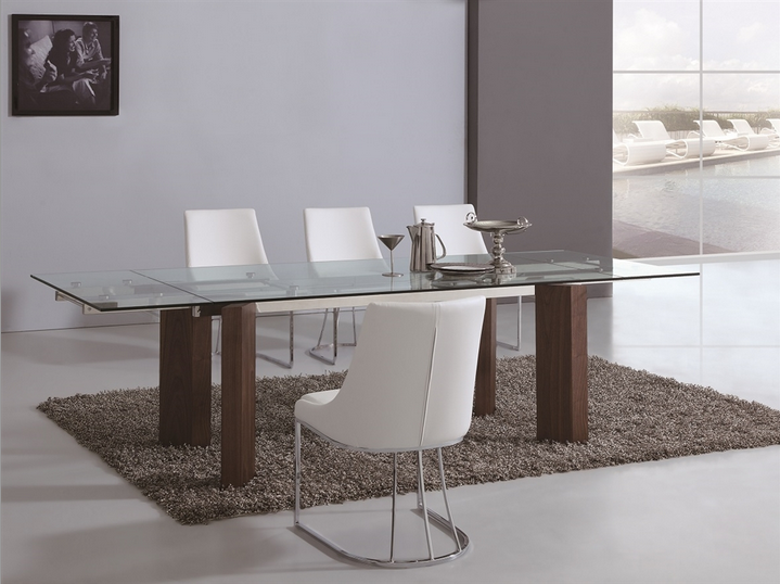 Modern Glass Conference Table or Executive Desk with ...