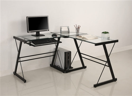 Featured image of post L-Shaped Desk With Keyboard Tray - Search newegg.com for computer desk with keyboard tray.