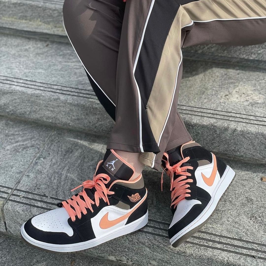 jordan 1 mid peach mocha