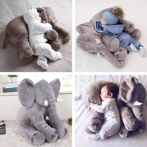 Peluche éléphant pour bébé: Le plus doux des oreillers. – Nature & Zen