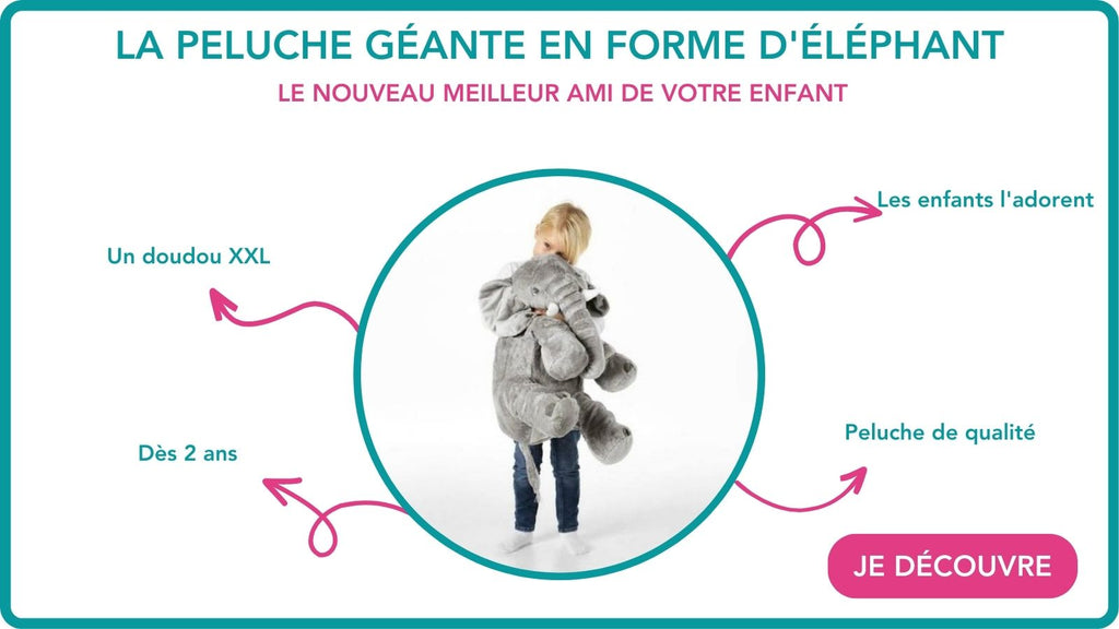 peluche elephant geante