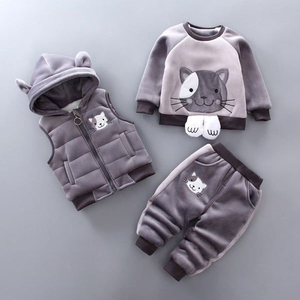 tenue chat gris pour bebe omamans