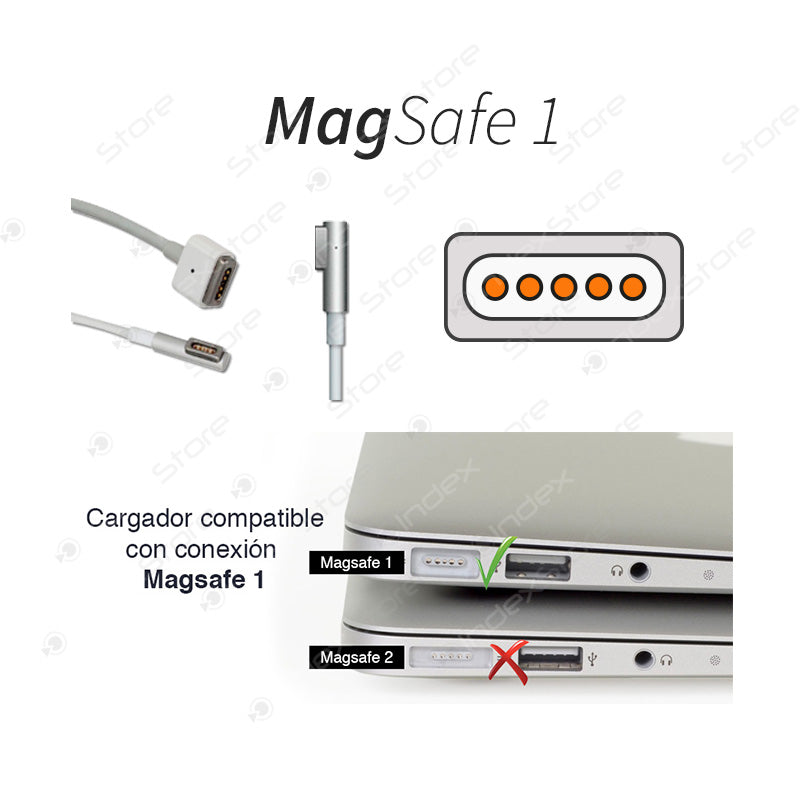 Cargador 45W Magsafe 1 para MacBook Air A1369 A1370 A1304 A1237 - Recambios  para Apple MacBook
