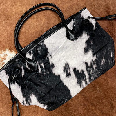 Bags  Western Theme Faux Leather And Cow Print Tote Bag Purse