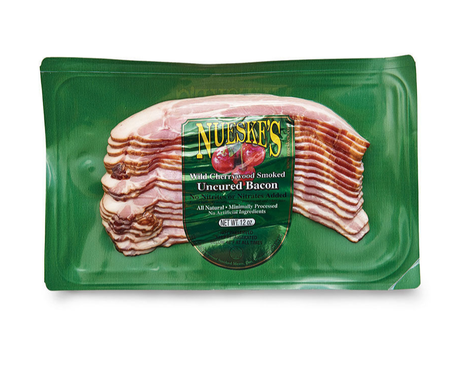 Nueske's Wild Cherrywood Smoked Uncured Bacon (Frozen) 12oz