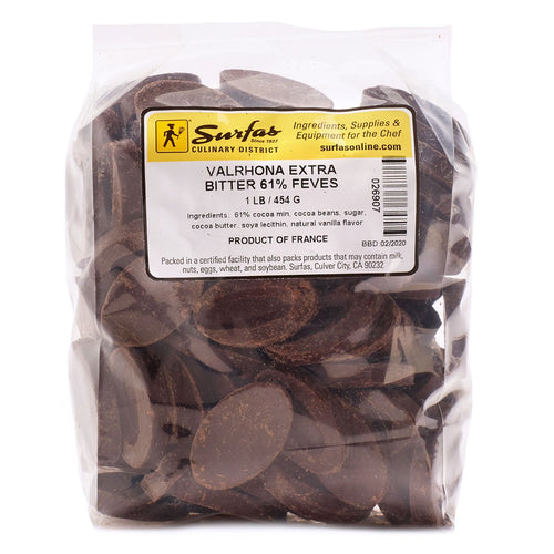 Extra Amer 67% - Fèves chocolat noir Valrhona 3kg @