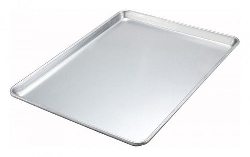 Baker's Mark Half Size NSF 20 Gauge 13 x 18 Open Bead Rim Stainless Steel  Bun Pan / Sheet Pan