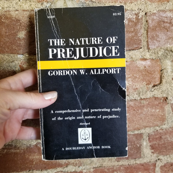 1) The Nature Prejudice - Gordon W. Allport 1958 Anchor vintage paperb – Postmarked from the Stars