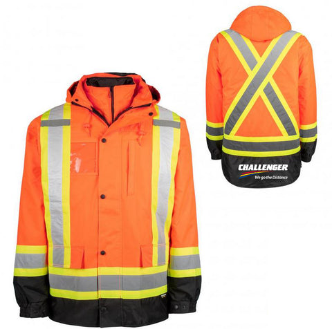 Hochwertige 7 in 1 Warnschutz-Traffic-Jacke