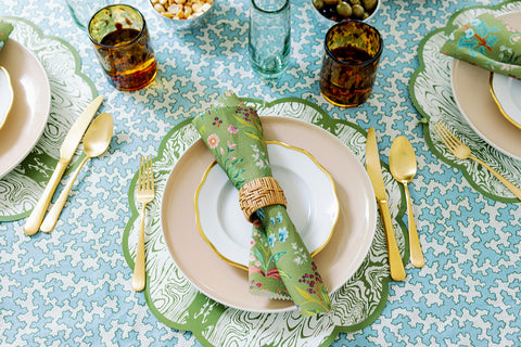 Elliston House Meadow Multi Leaf Dinner Napkins