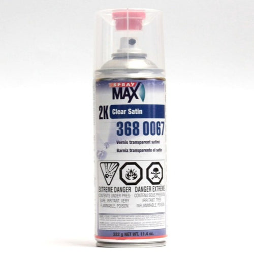Spraymax 3680058 1K Acrylic High Gloss Clear Coat Aerosol 2PK 