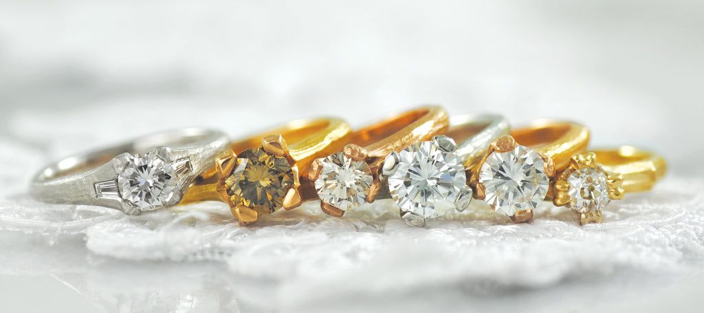 Shop Yellow Gold Diamond Athena Double-Finger Ring | Carbon & Hyde