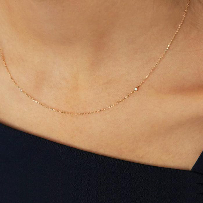 tiny diamond necklace choker