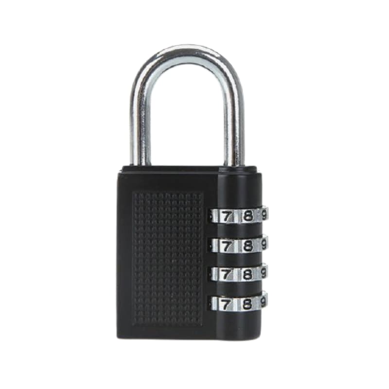 Belle Vous (Lot de 4) Cadenas Code 4 Chiffres Noir - 4,2 x 2,2 x 11 cm -  Cadenas Exterieur-Interieur de Sécurité Résistant et[S75]