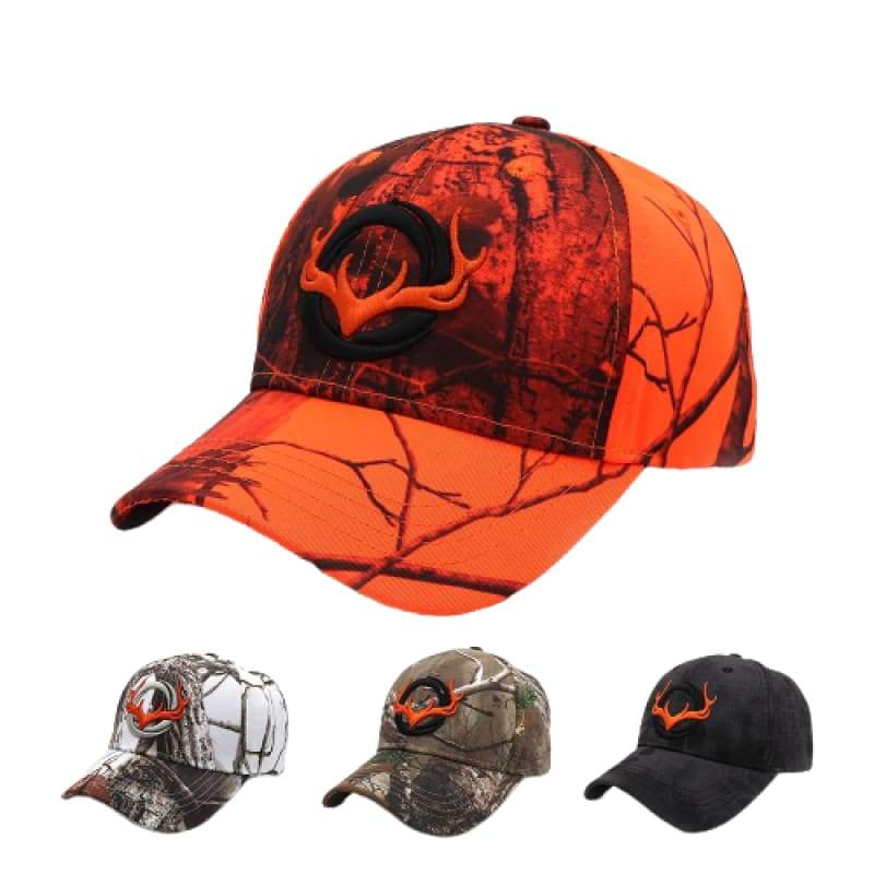 Couleurs d'automne - CASQUETTE BRODEÉ ORANGE DE CHASSE