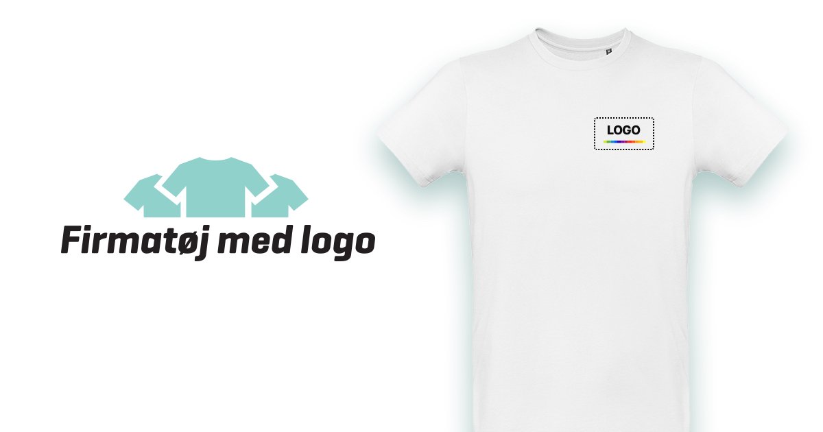 Firmatøj med logo Økologisk med eget tryk