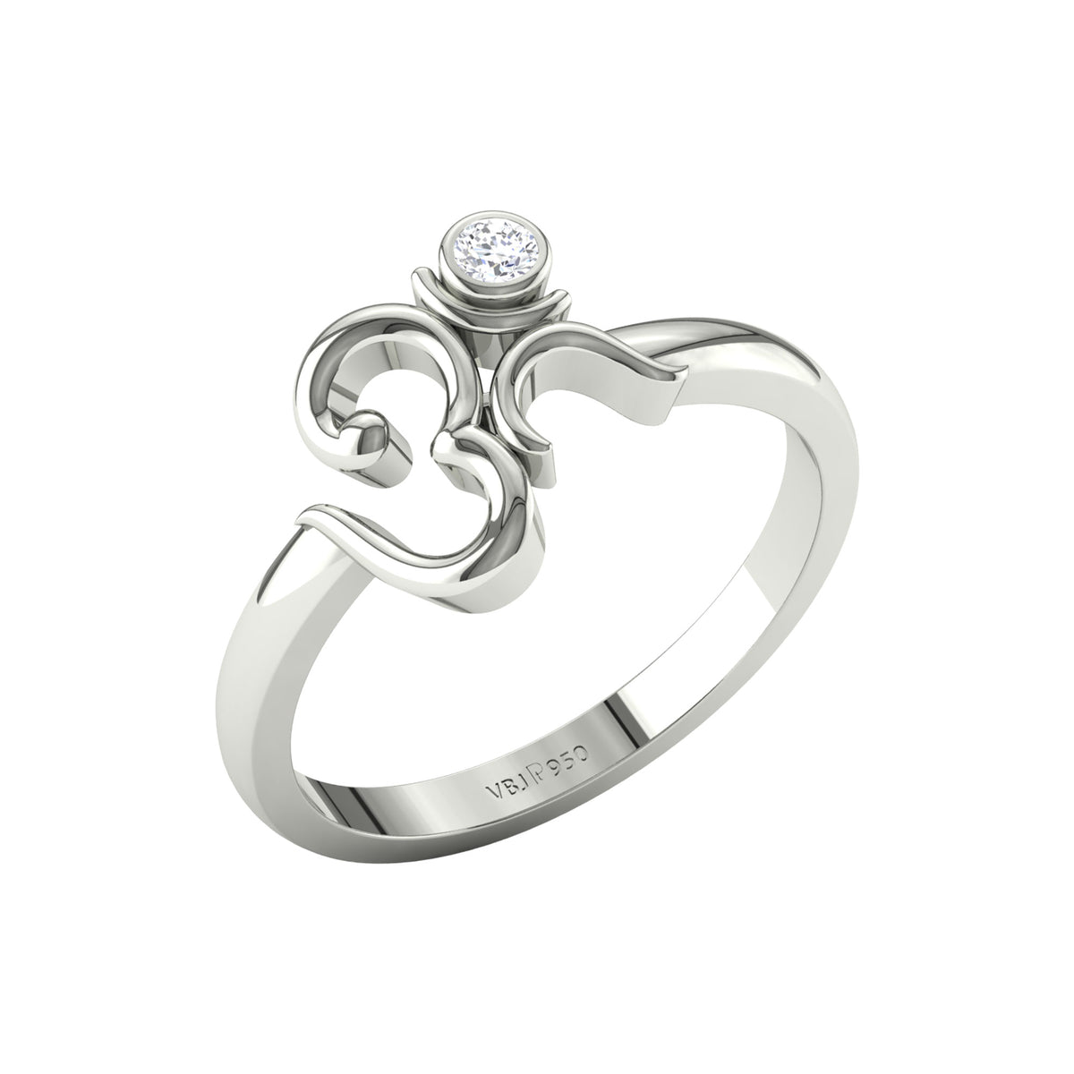 Platinum Diamond Ring for Women JL PT LR 147 – Jewelove.US