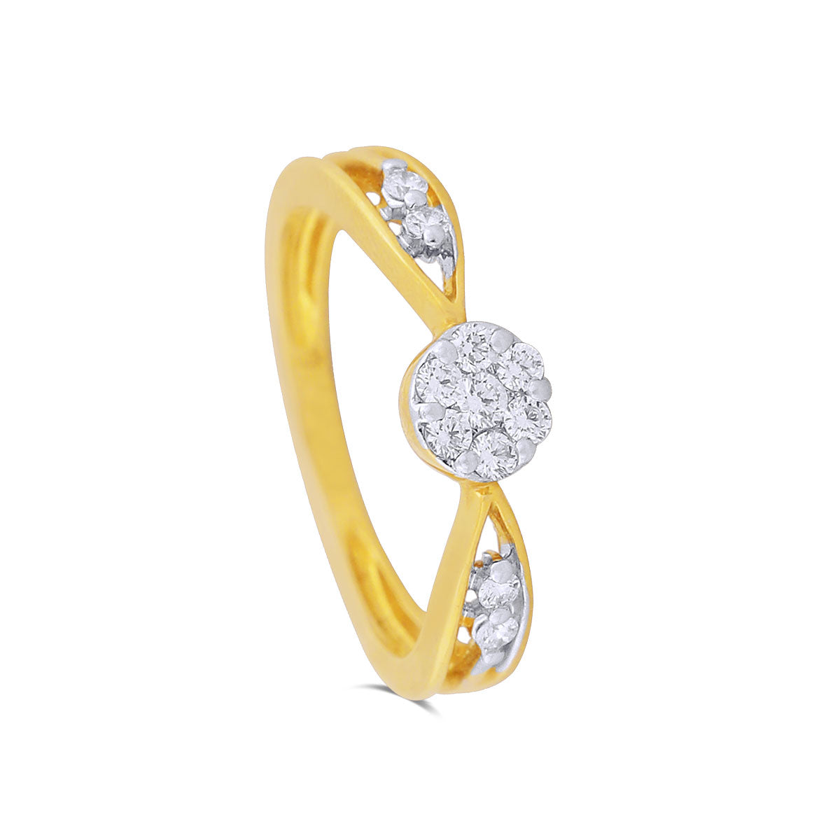 Buy Gleaming Textured Gold Ring for Men at Best Price | Tanishq UAE