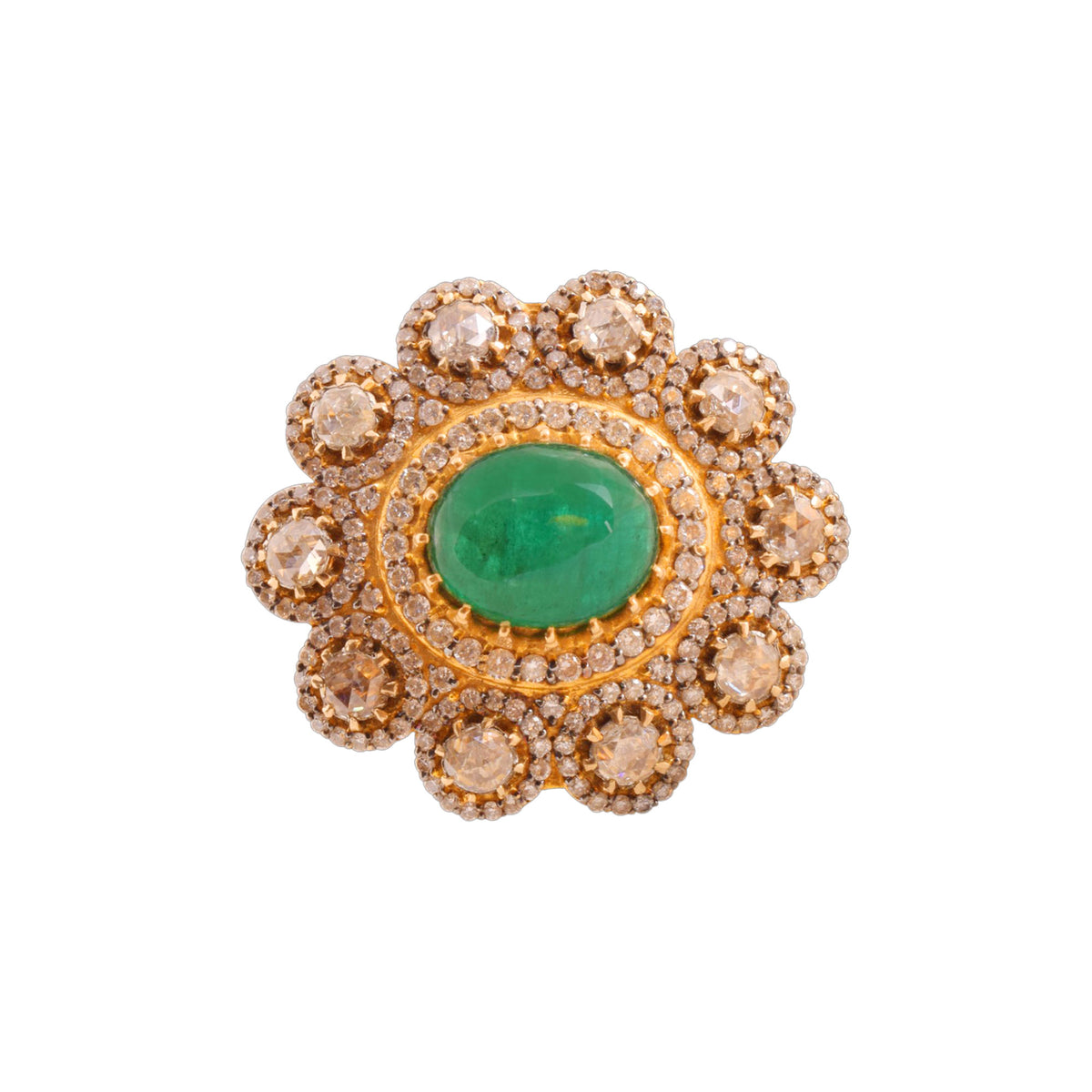 Dazzling Paisley 18K Gold + Diamond Statement Ring – Andaaz Jewelers