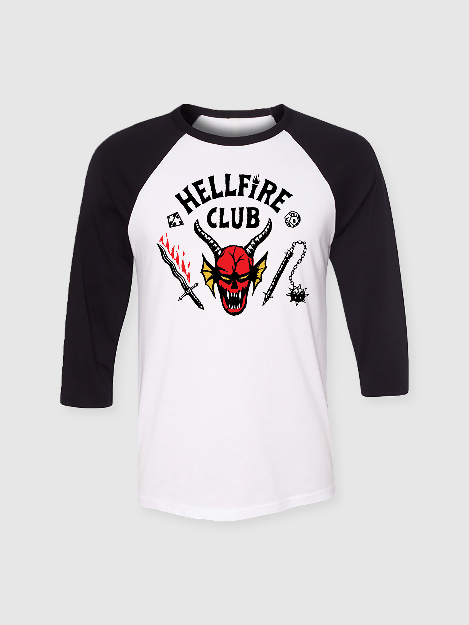 The Hellfire Club Raglan Shirt - Netflix Shop product image