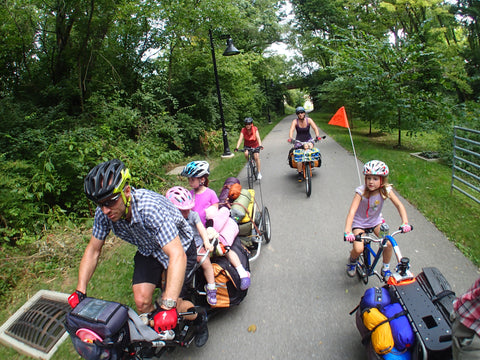 family bicycle ride