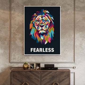 LV Lion - Luxury Canvas Wall Art