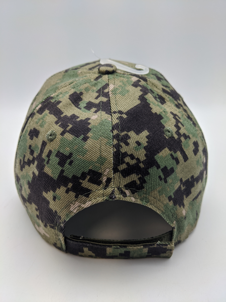 Tactical Cap Hat - Digital Camo - American Flag - Embroidered - Green ...