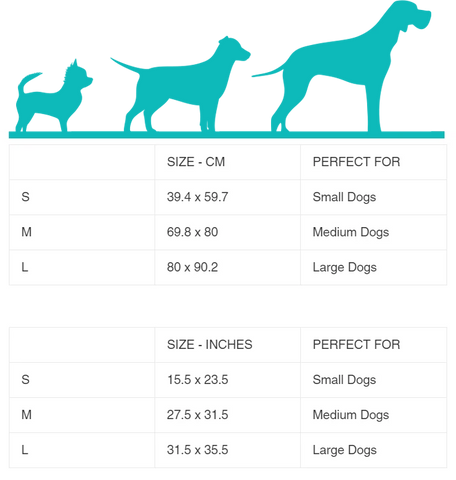 Sizing Chart For Puppypads The Pet Ministry Llc