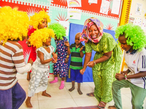 Children at TLM Tanzania having fun