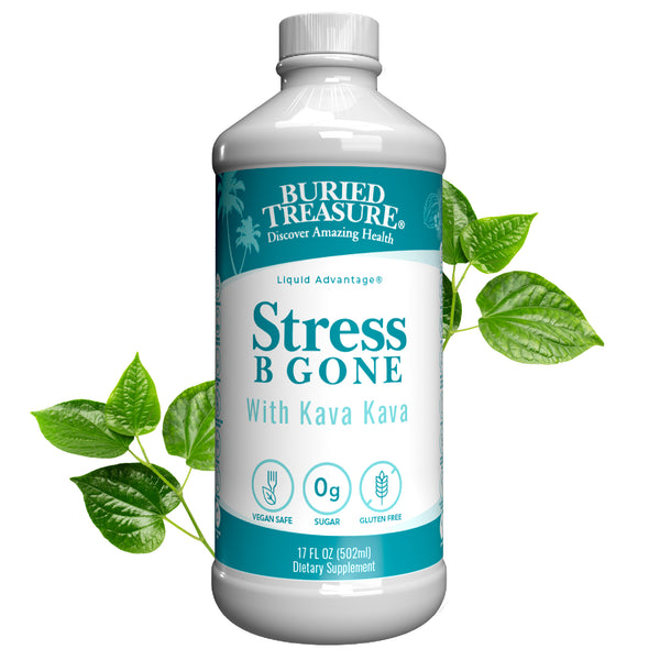 Stress B Gone with Kava Kava Root, B Vitamins and Vitamin C Tropical Flavor now with 0g sugar
