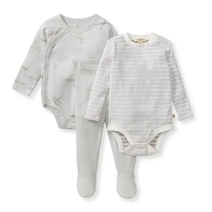 Amsterdam 3 Piece Bodysuit & Pant Set - Morning Blue - Elladees Boutique at Dear Yesteryear