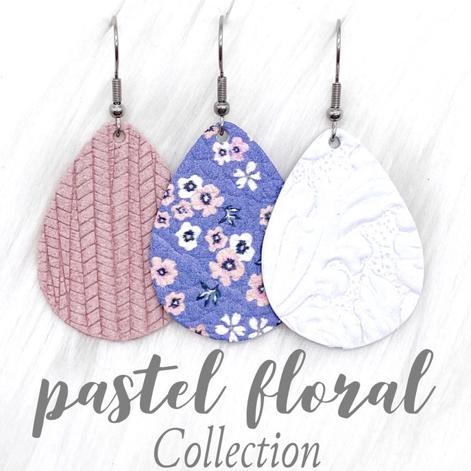 1.5" Pastel Floral Mini Earrings