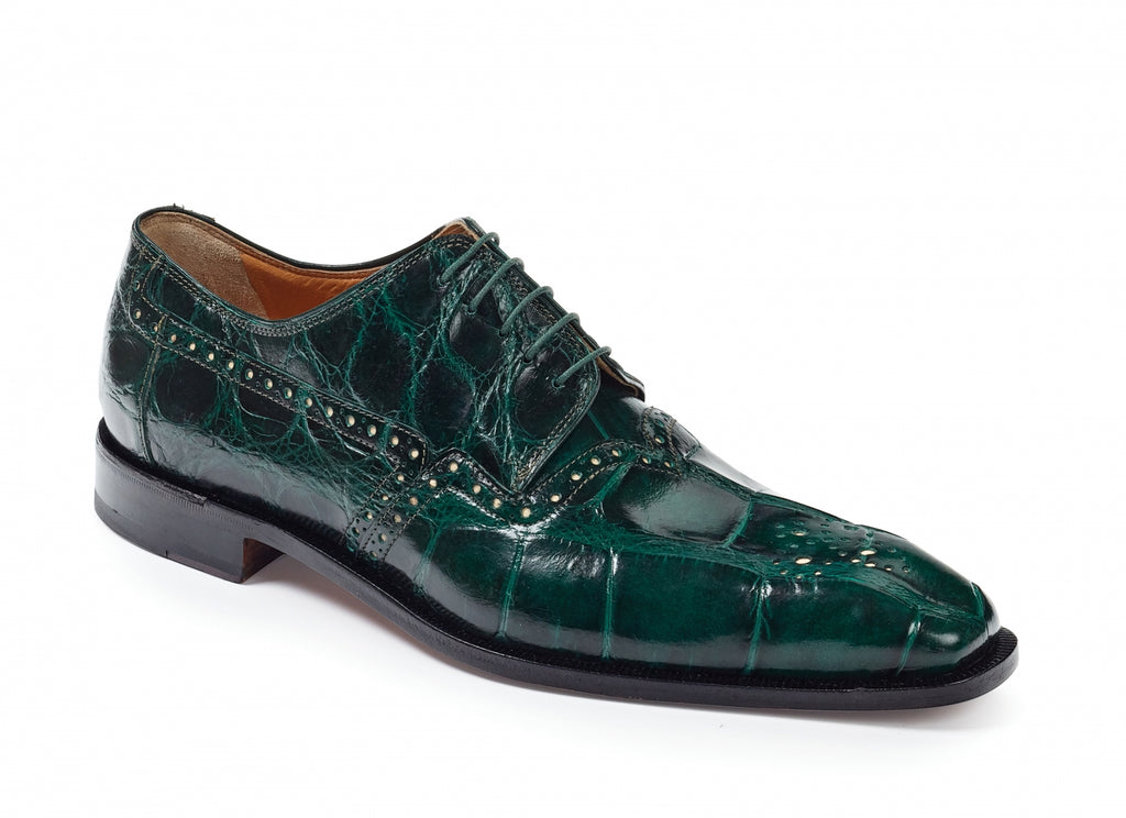 Mauri - 4860 Longhi Alligator Shoes Hunter Green